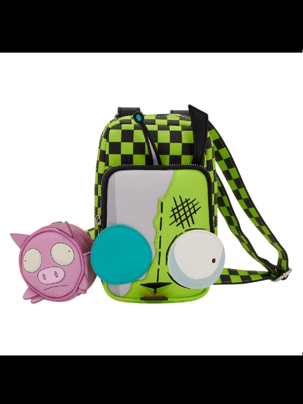Loungefly Nickelodeon Invader Zim Gir Cellphone Crossbody Bag